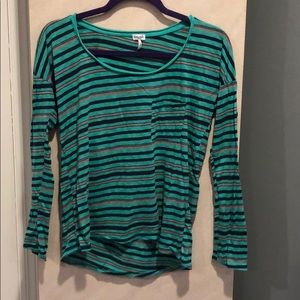 Splendid Long Sleeve Striped Shirt